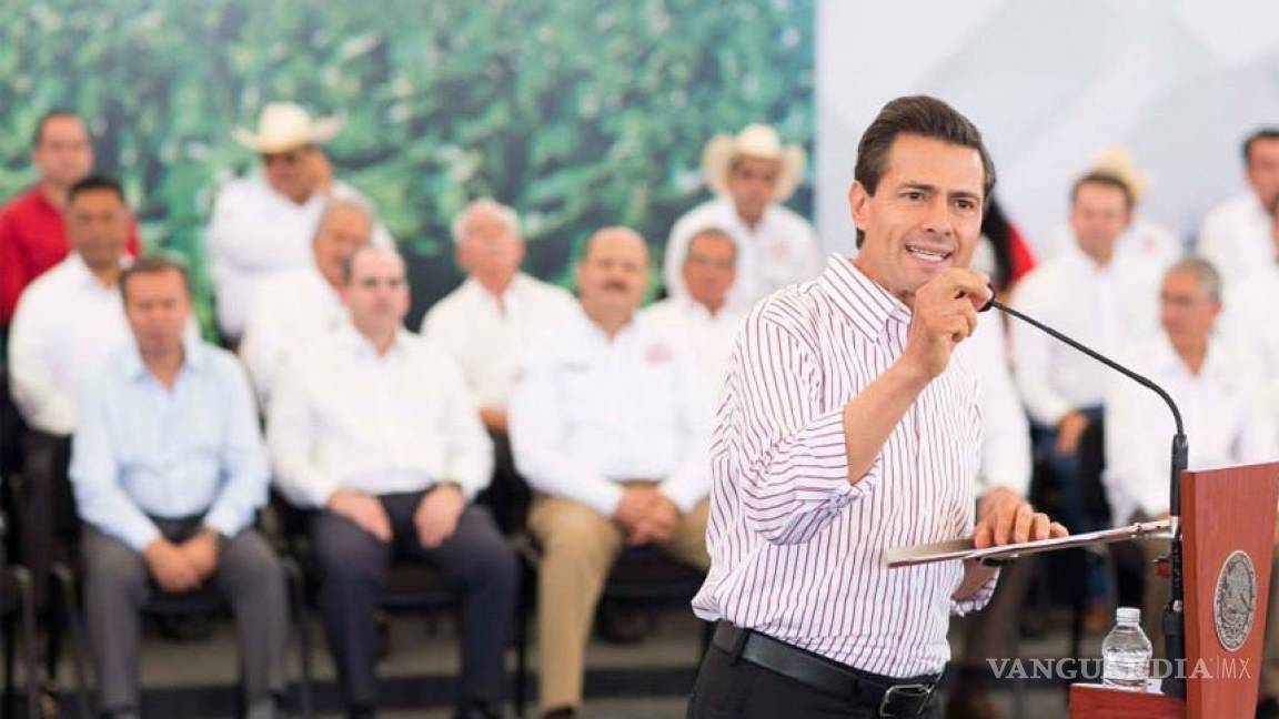 Gobierno impulsa plan integral en favor del campo: Peña Nieto