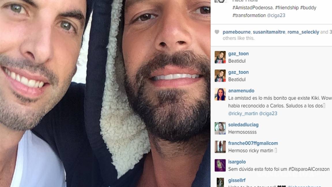 Ricky Martin comparte foto con su ex
