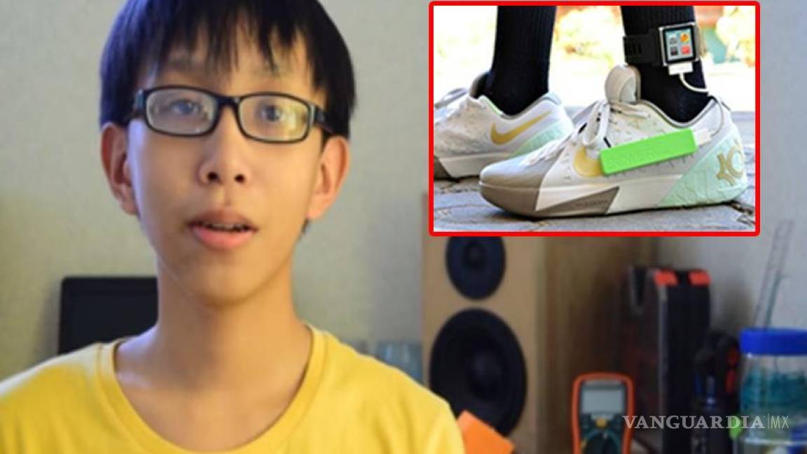 Niño de 15 años crea un zapato que produce electricidad