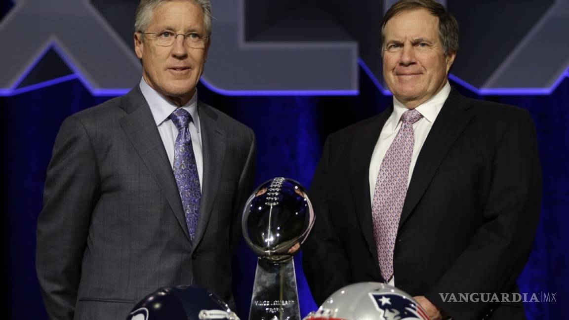 Carroll y Belichick reparten elogios previo al Super Bowl