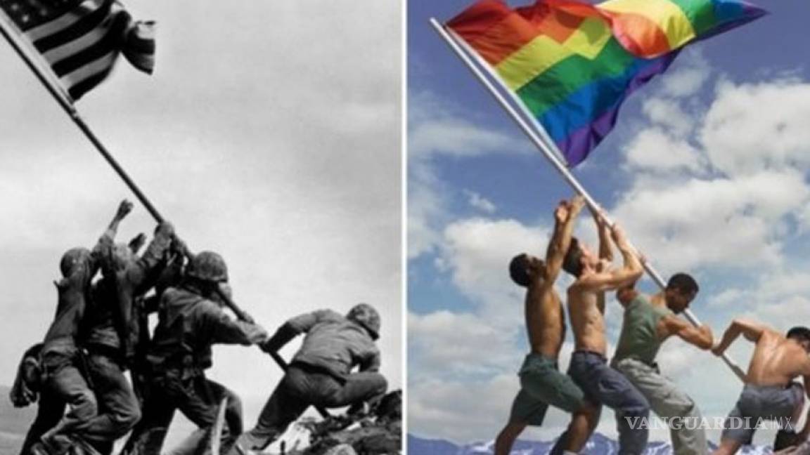 Polémica y amenazas por adaptación gay de icónica foto
