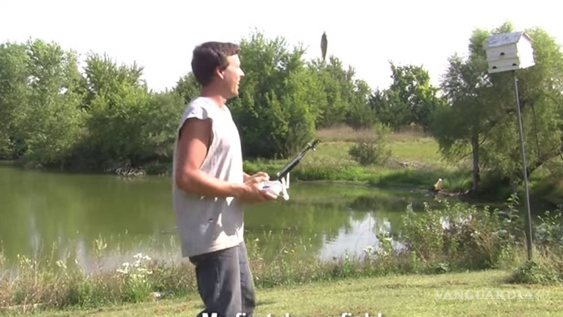 La nueva forma de pescar es usando drones