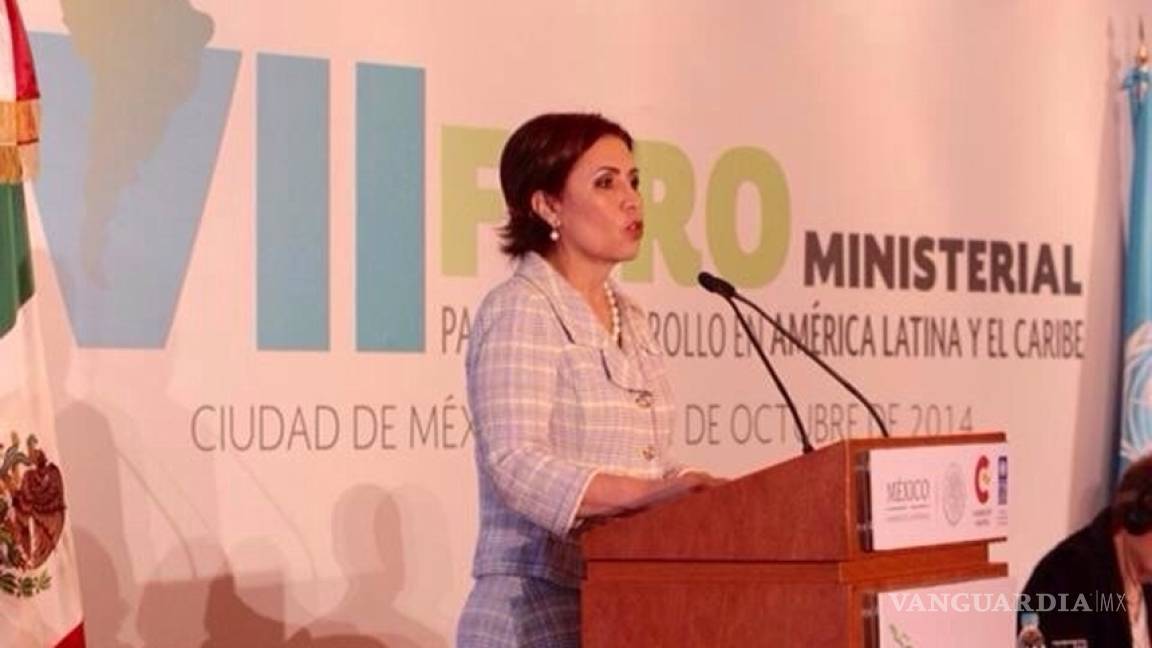 Reconoce PNUD liderazgo de Rosario Robles al frente de Sedesol