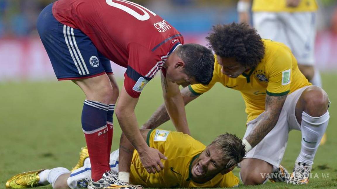 Neymar queda fuera del Mundial por fráctura de vértebra