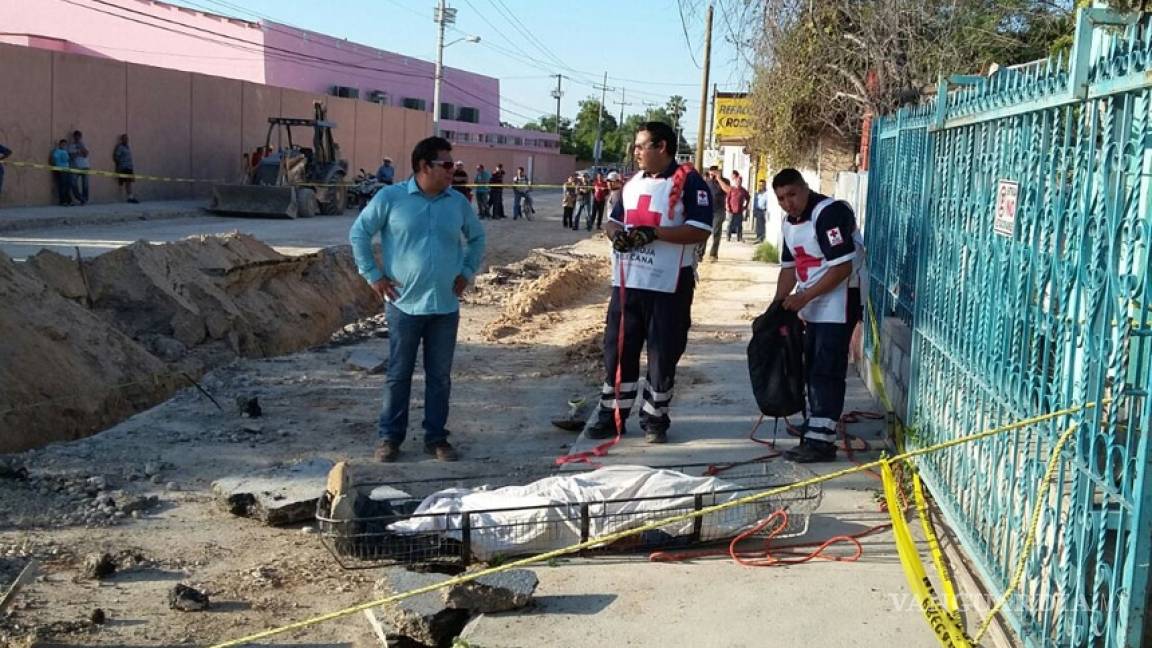 Trabajador muere sepultado en obra de drenaje pluvial en Monclova