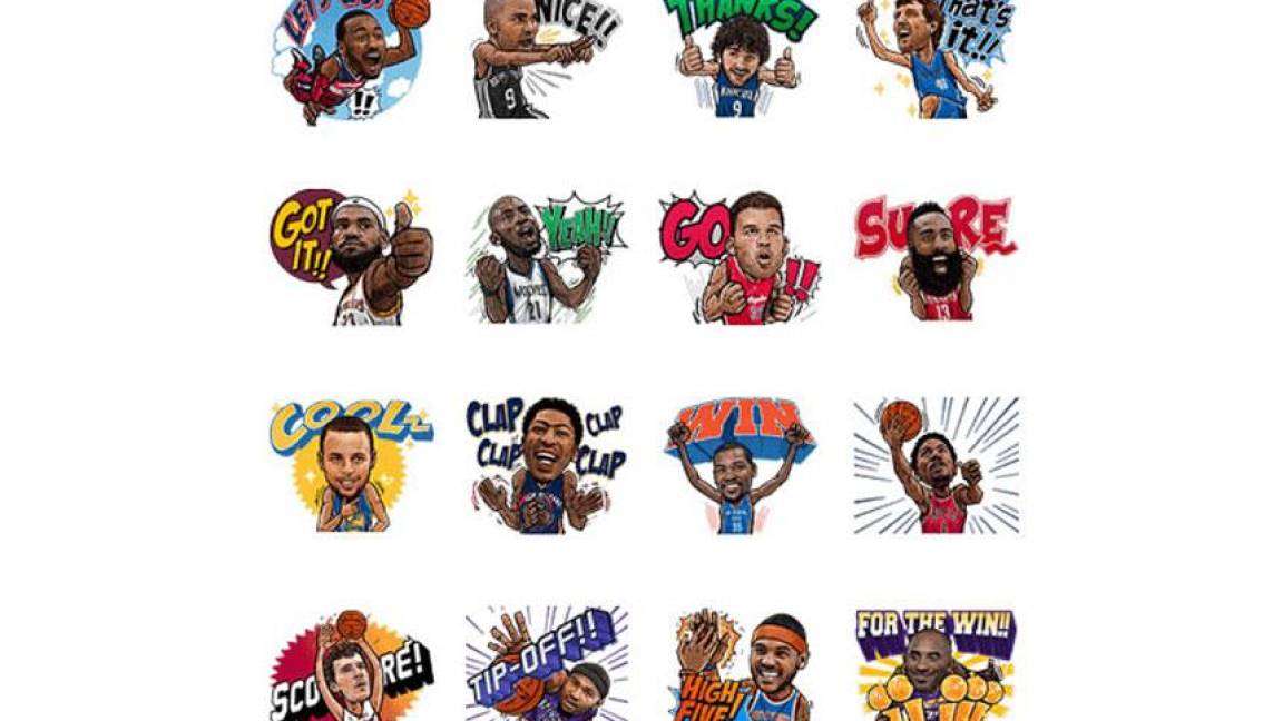 LINE tendrá stickers oficiales de la NBA