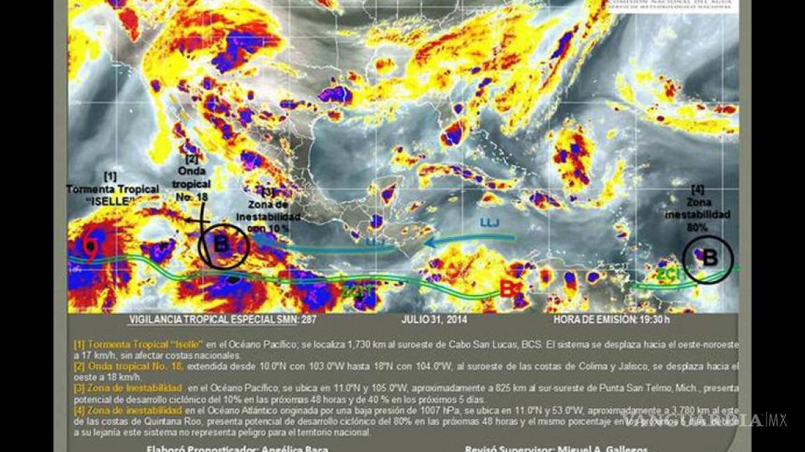 Se forma tormenta tropical 'Iselle', no afectará al país