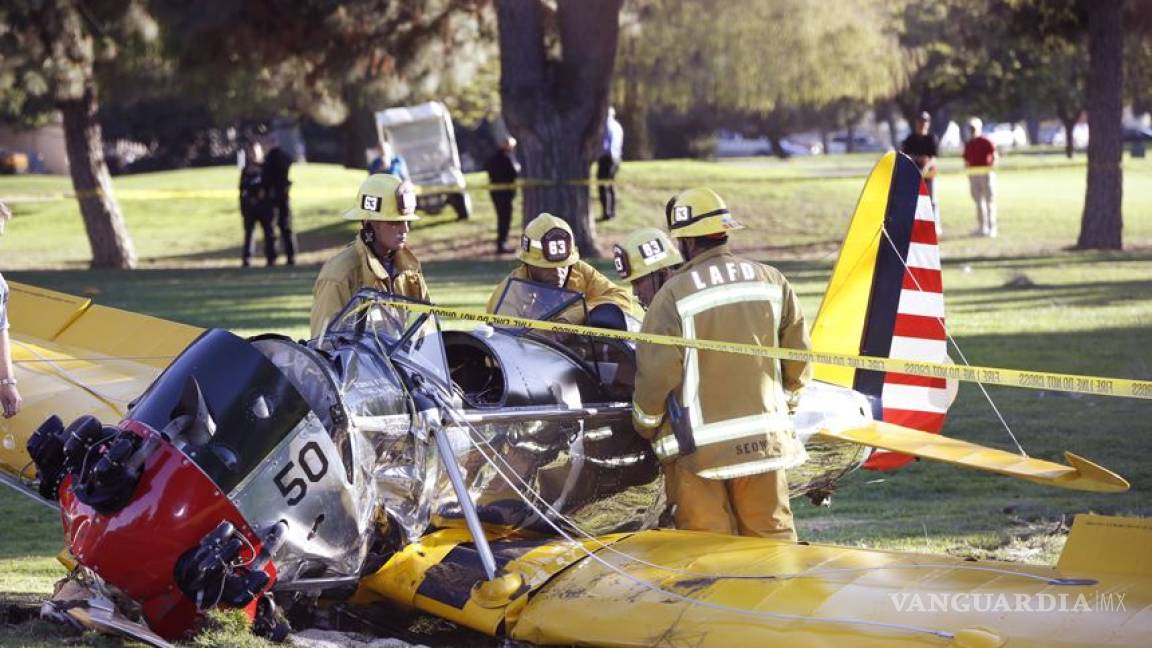 Reportan estable a Harrison Ford tras accidente aéreo