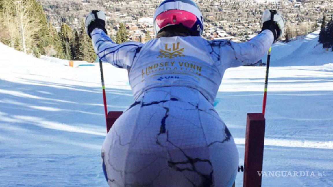 Esquiadora Lindsey Vonn alborota Instagram con foto de su 'retaguardia'