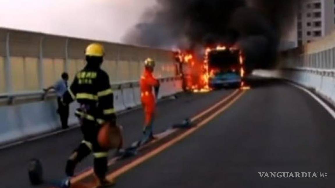 Suicida provocó incendio en autobús en China