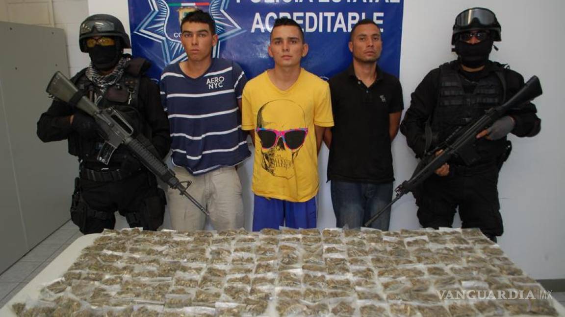 Policía Acreditable detiene a cinco por venta de droga