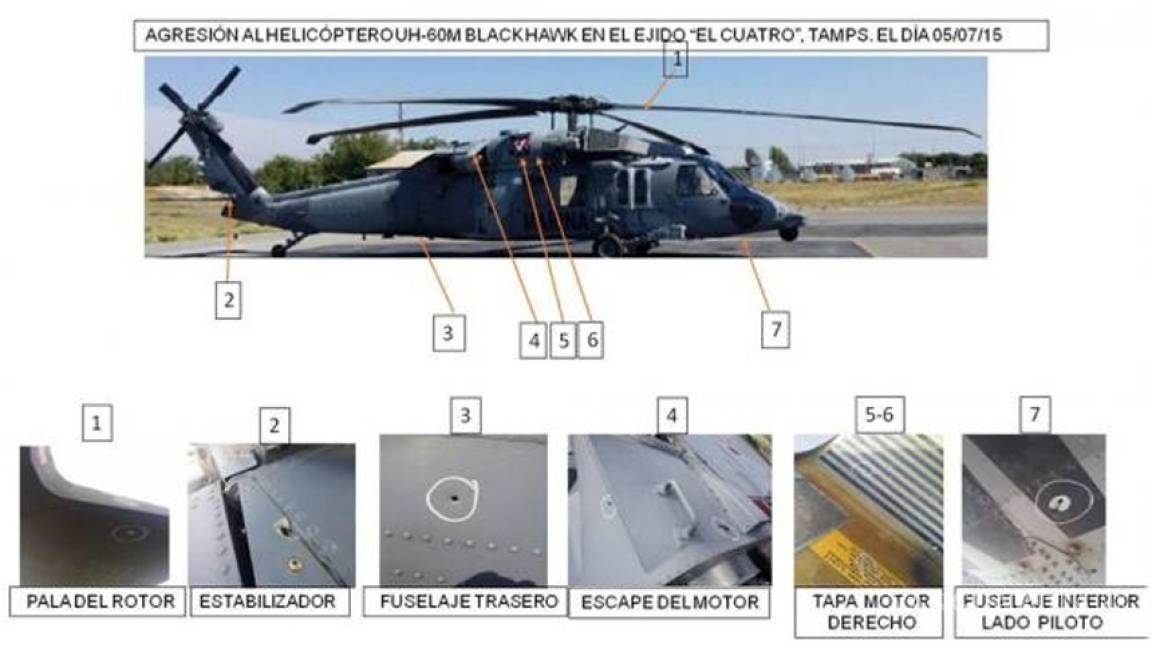Atacan helicóptero de la Marina en Nuevo Laredo