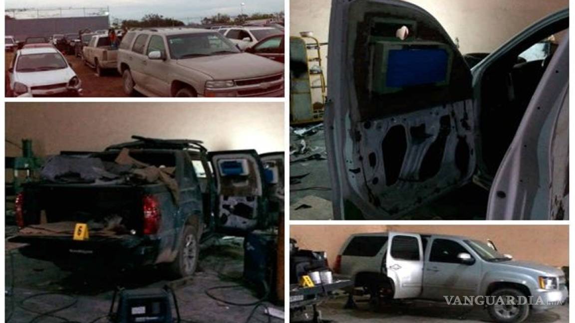 Ejército asegura taller clandestino de blindaje y 13 autos en Reynosa