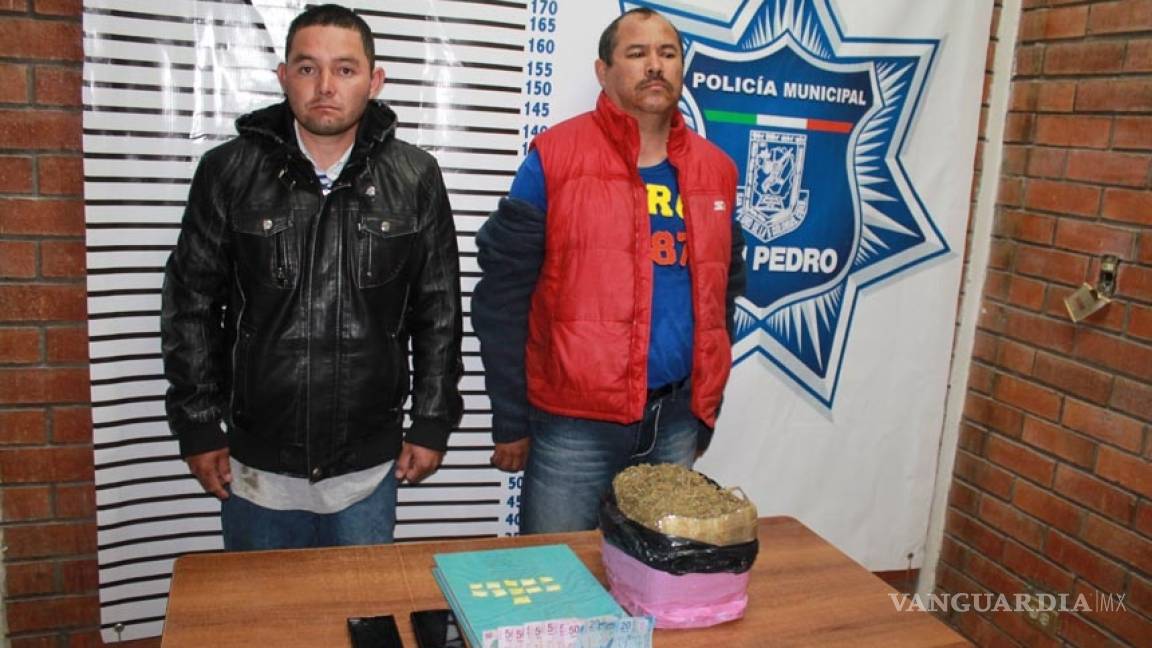 Detienen a dos con marihuana y cocaína en San Pedro, Coahuila