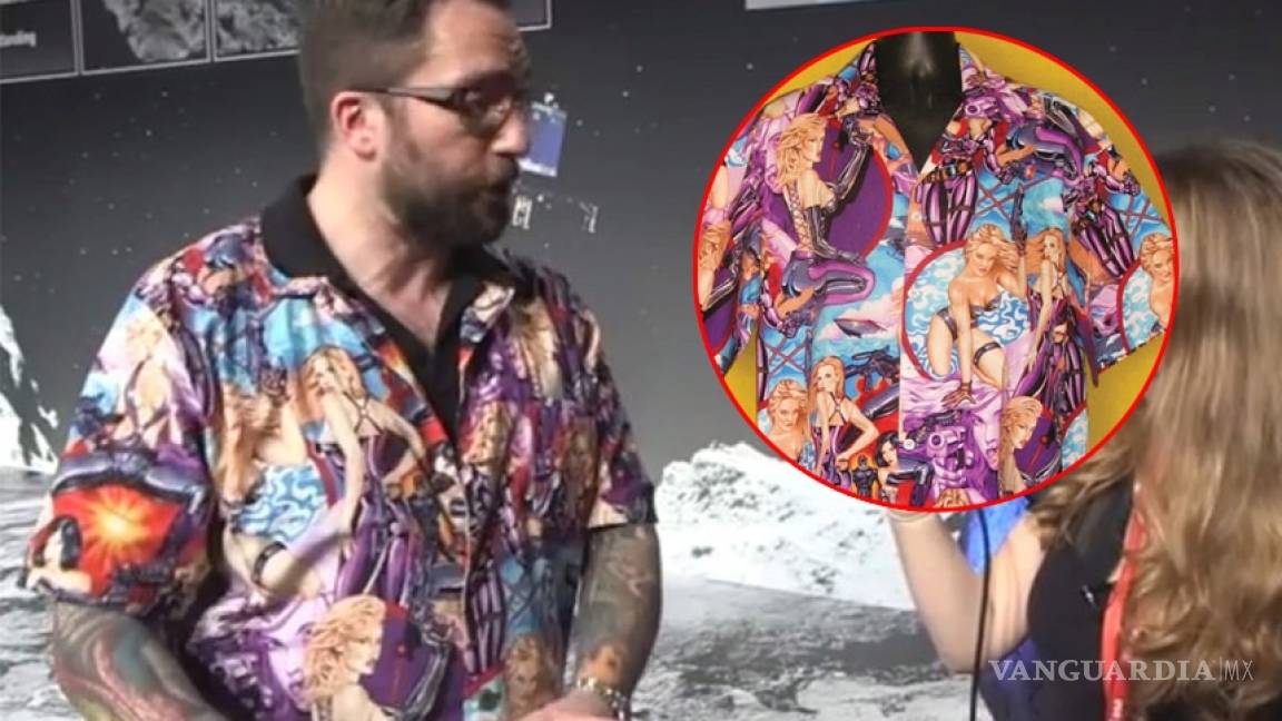 ¿Machismo en la ciencia?, camisa 'sexy' causa sombra a la nave Rosetta