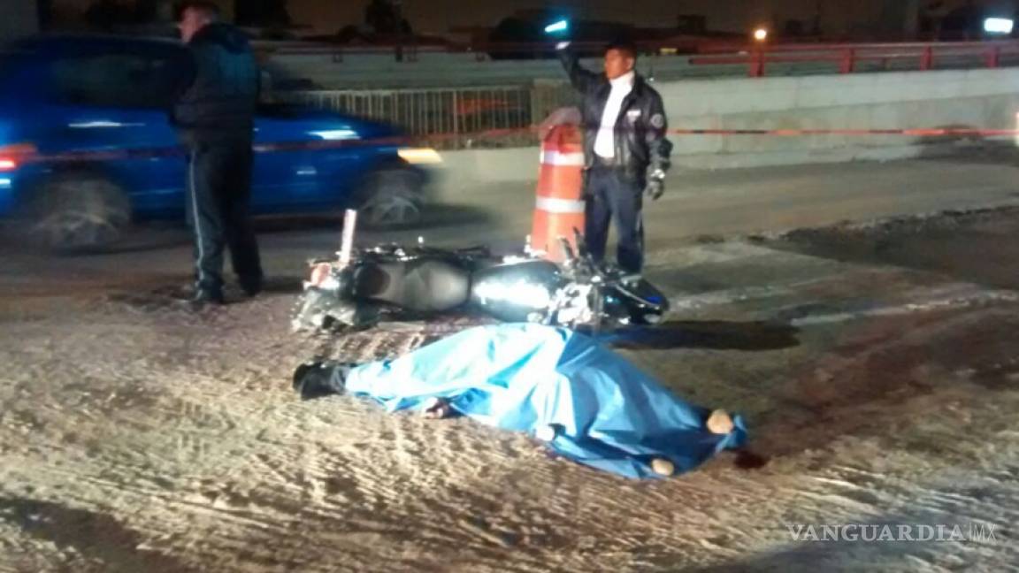 Atropellan en Saltillo a motociclista y pierde la vida