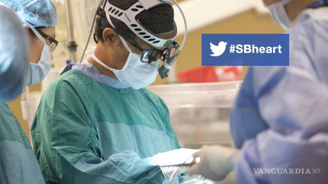 Transmiten por Twitter en tiempo real operación de corazón