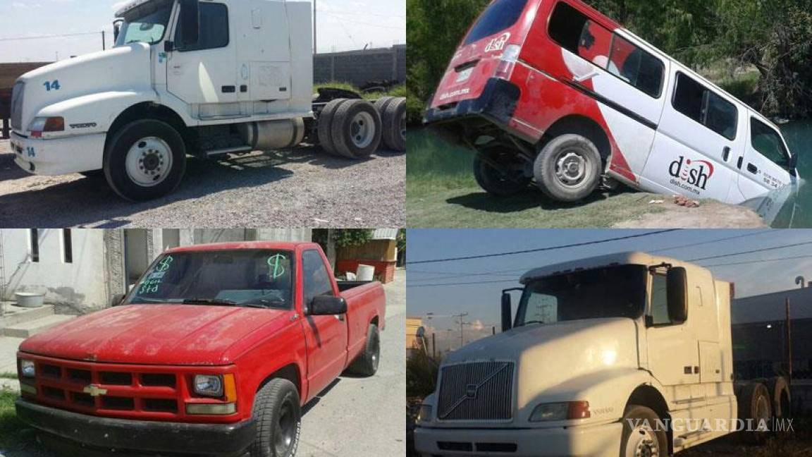 Recuperan vehículos robados en Monclova