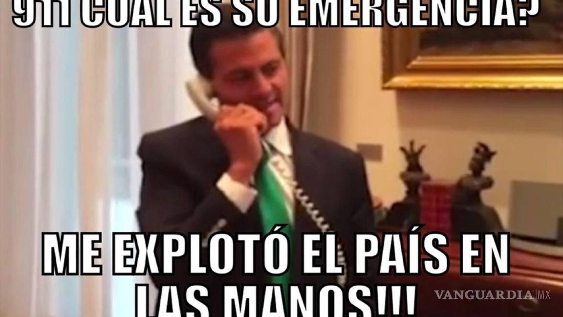 Se burlan en redes del mensaje nacional de Peña Nieto y su &quot;911 mexicano&quot;