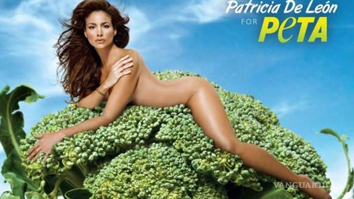 Actriz promueve desnuda dieta vegana