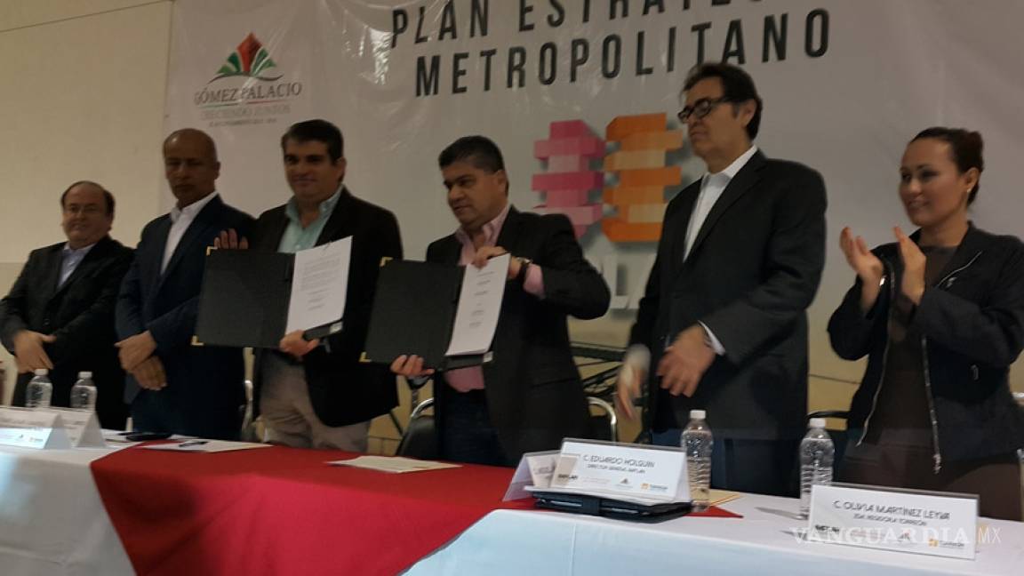 Firman alcaldes de Torreón y Gómez Palacio Plan Estratégico Metropolitano