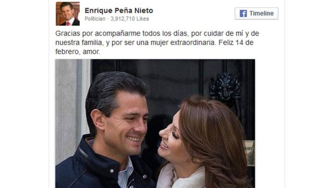 Peña Nieto se pone romántico por el Día de San Valentín