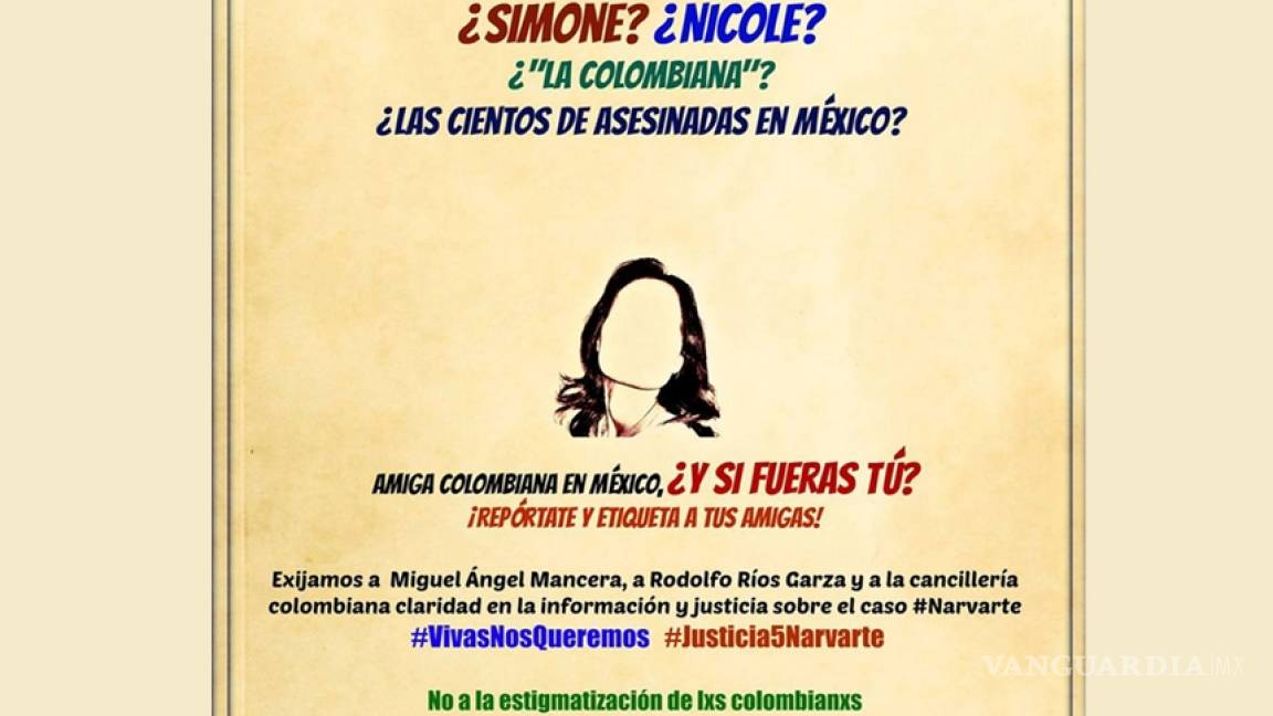 Colombianos en México piden se identifique a fallecida en multihomicidio