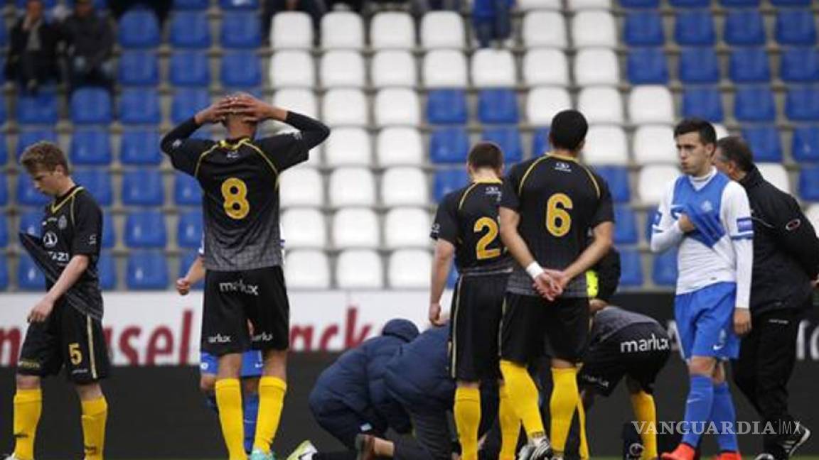 Jugador belga del Lokeren sufre infarto en pleno partido