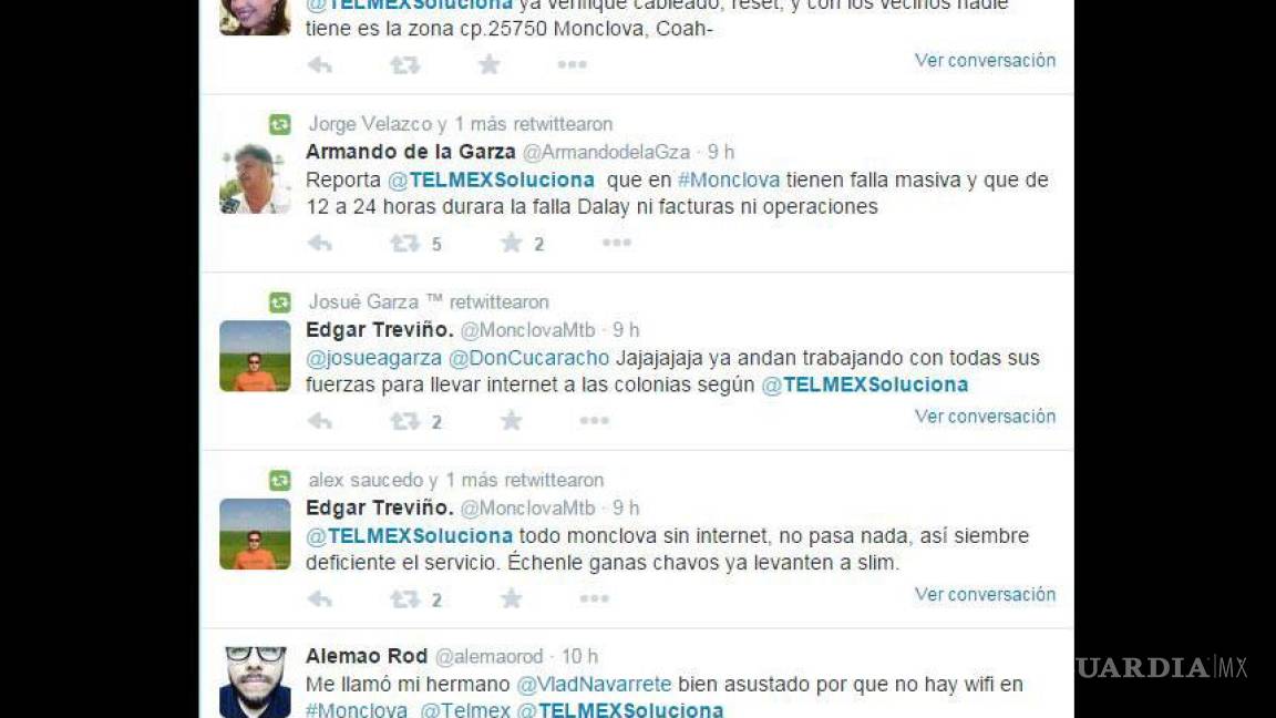 Falla de Internet colapsa operaciones en Monclova
