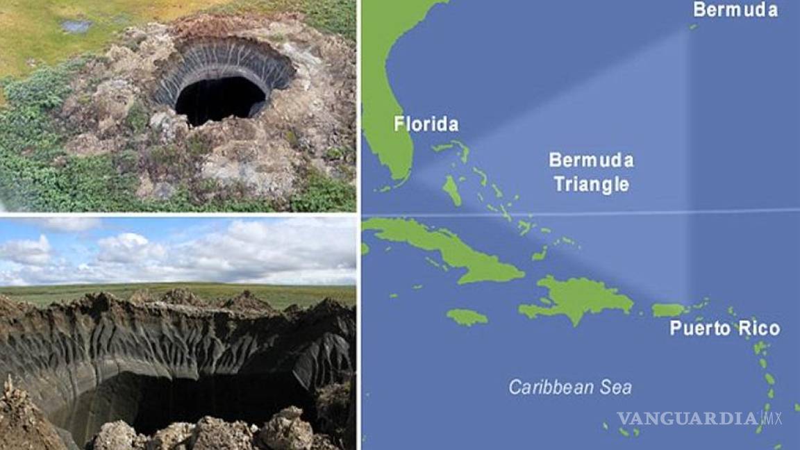 Cráteres de Siberia y el Triángulo de las Bermudas tendrían el mismo origen