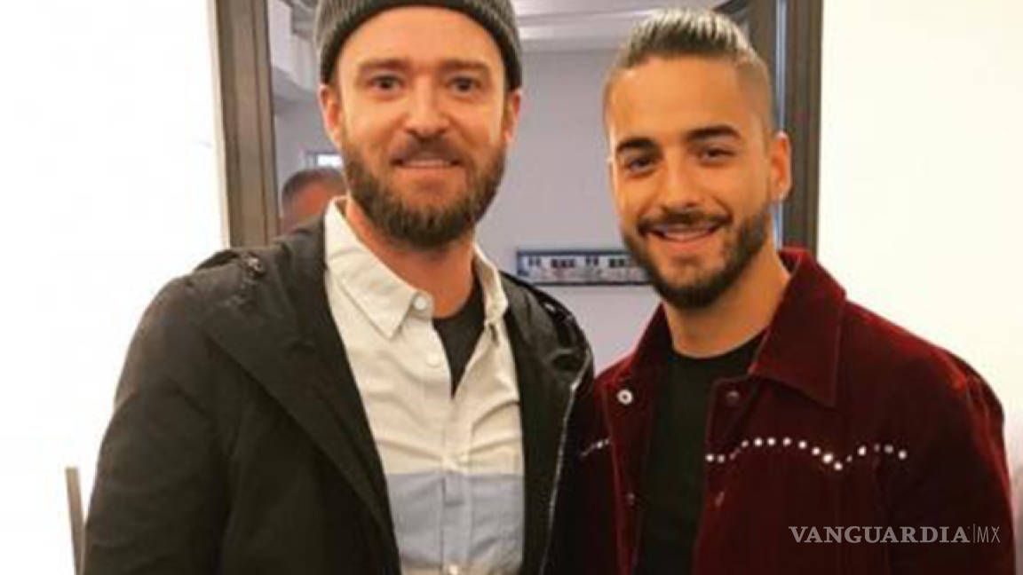 Maluma presume fotografía junto a Justin Timberlake