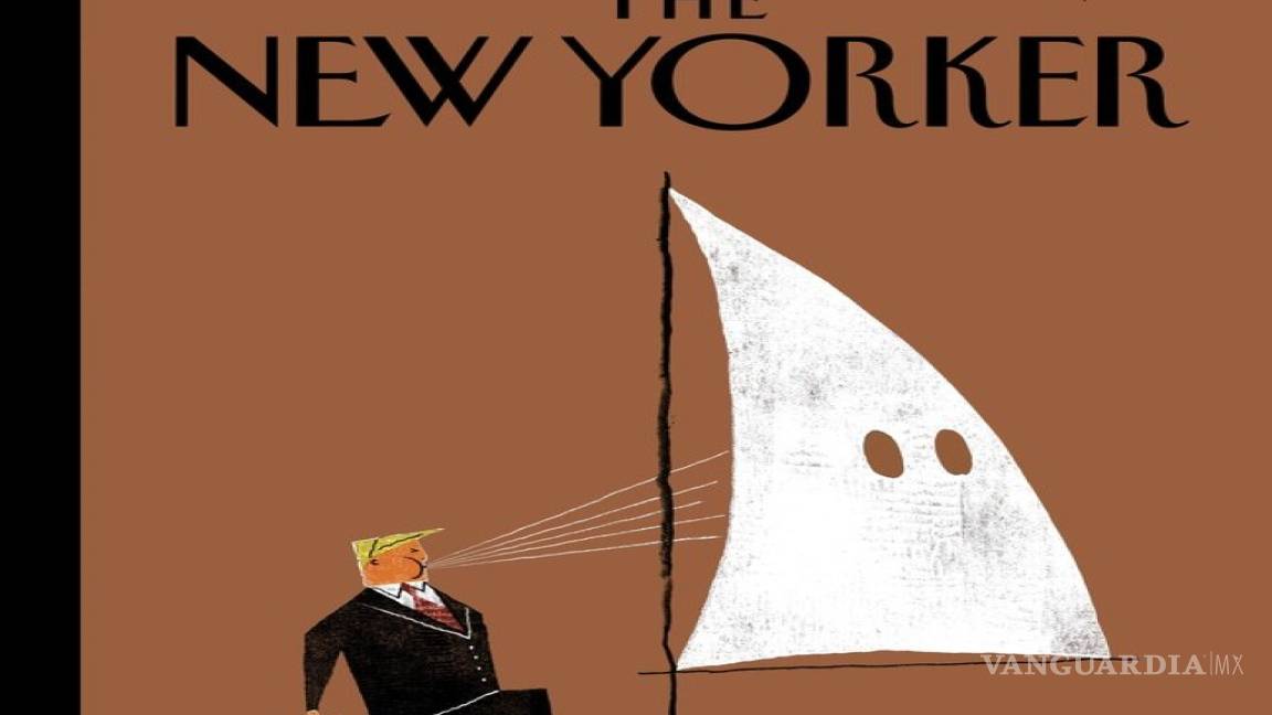 La próxima portada de New Yorker, representa a Trump que sopla un velero 'Ku Klux Klan'