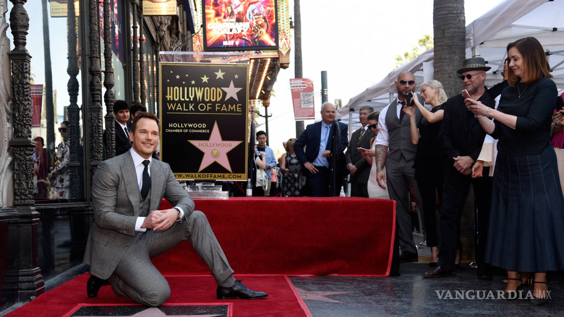 Chris Pratt ya tiene su estrella en Hollywood
