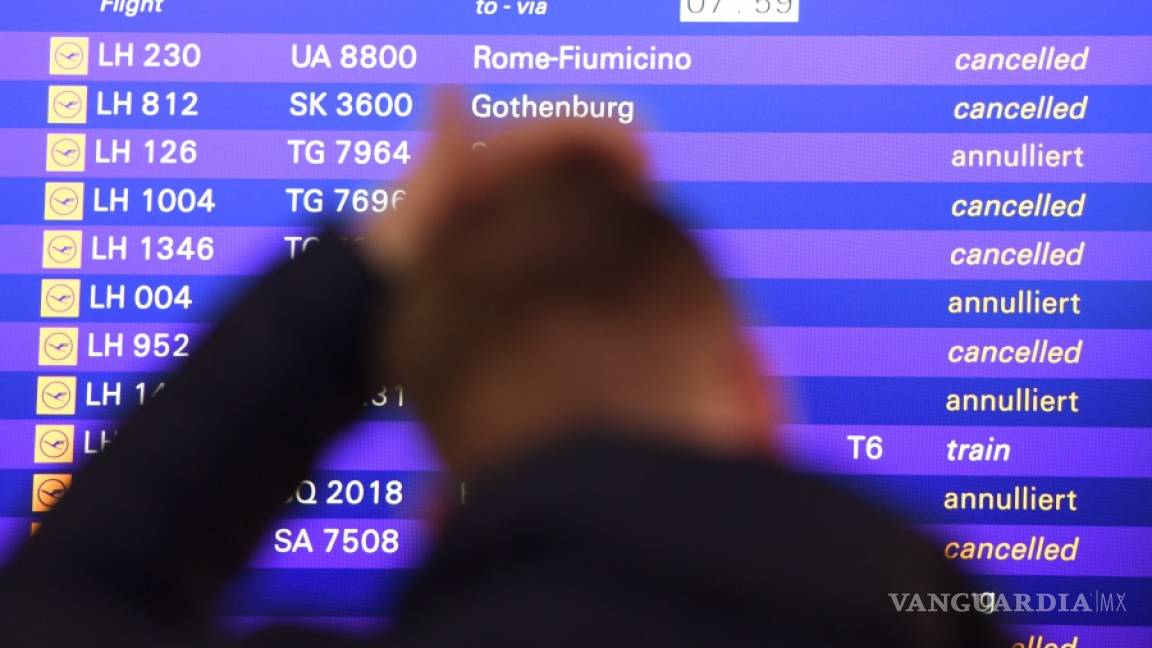 Lufthansa cancela 1,706 por la huelga