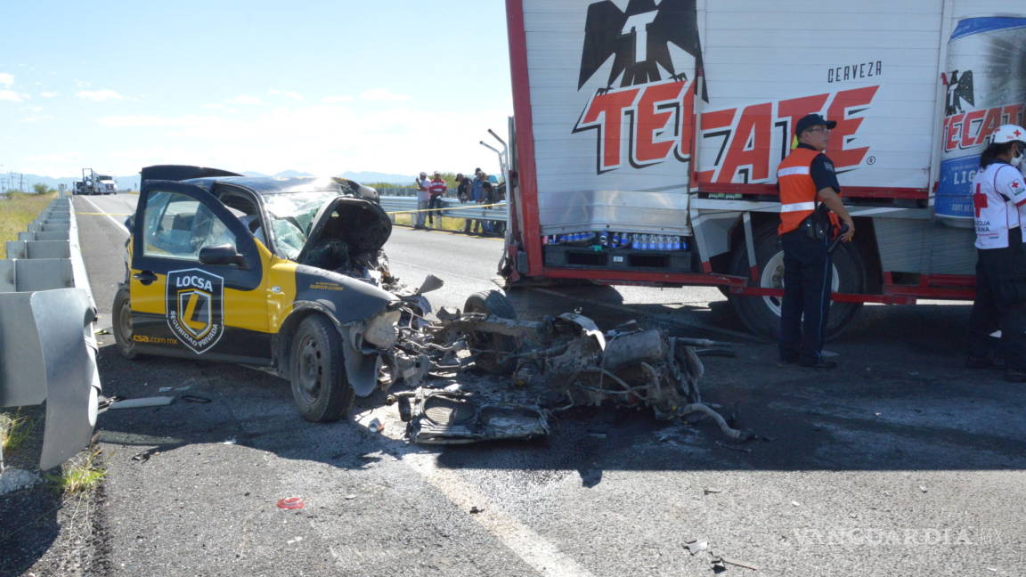 Muere en autopista a Torreón trabajador de empresa de seguridad