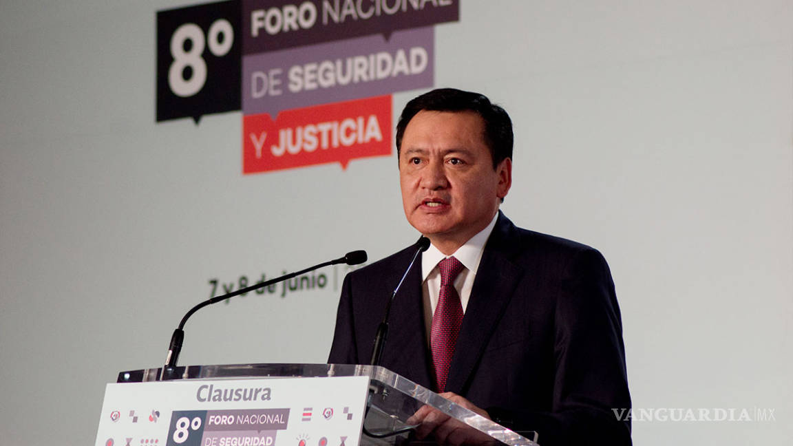 Nuevo sistema de justicia deja atrás la impunidad: Osorio Chong