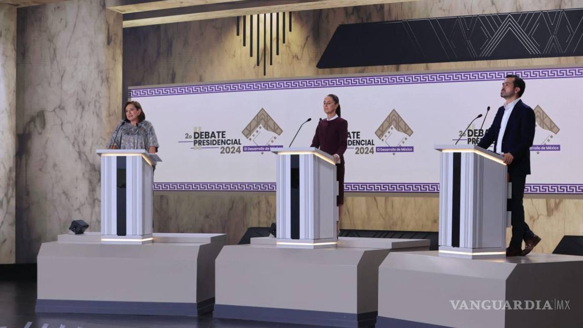 Ecos del segundo debate entre Xóchitl Gálvez, Claudia Sheinbaum y Álvarez Máynez