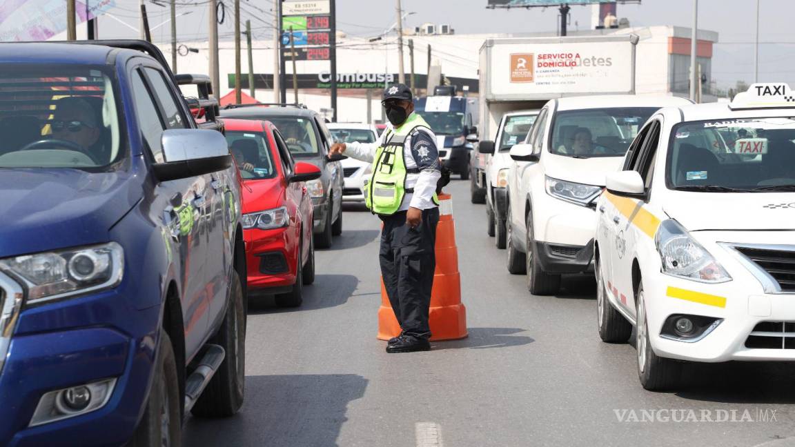 Alistan operativo de vigilancia vial en calles aledañas a panteones de Saltillo