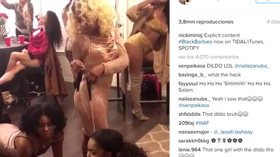Nicki Minaj realizó un erótico &quot;mannequin challenge&quot;