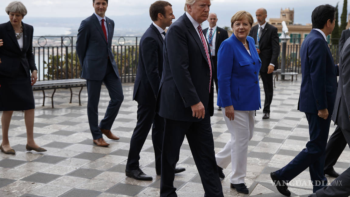 Tras reproches a la OTAN Trump se reúne con líderes del G7