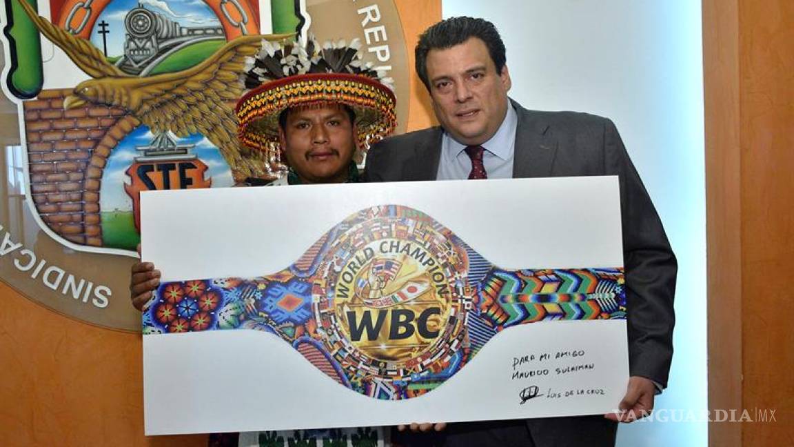 Cinturón con arte huichol se entregará a ganador de Canelo-Chávez
