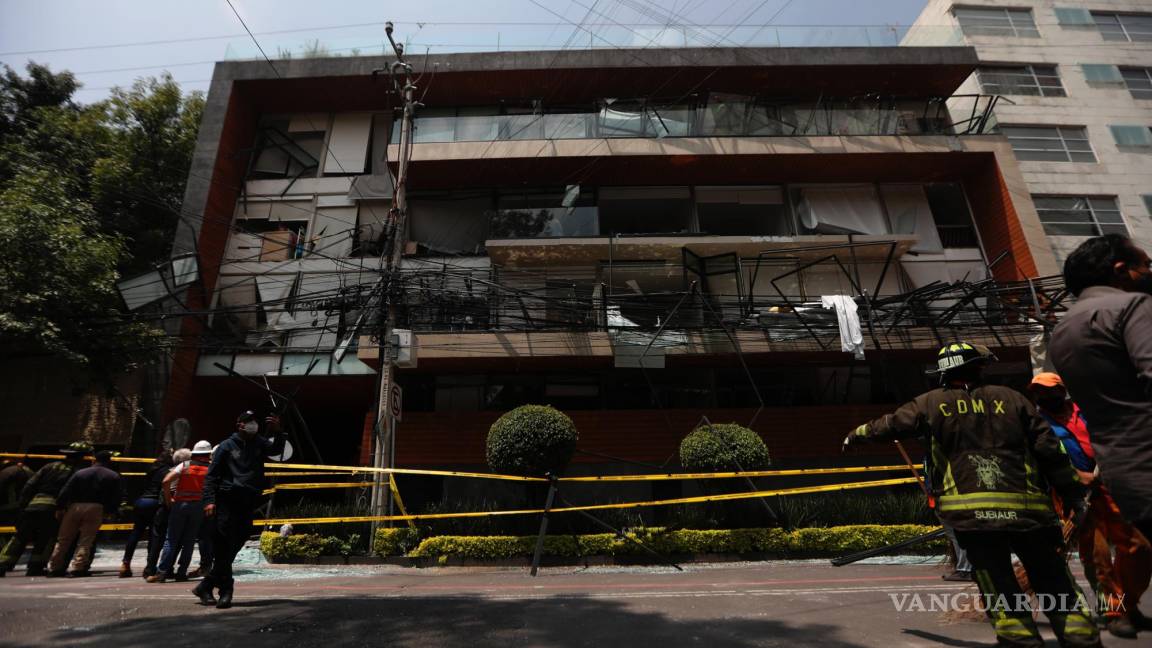 Imágenes de la explosión en un edificio en CDMX, hay al menos 22 heridos