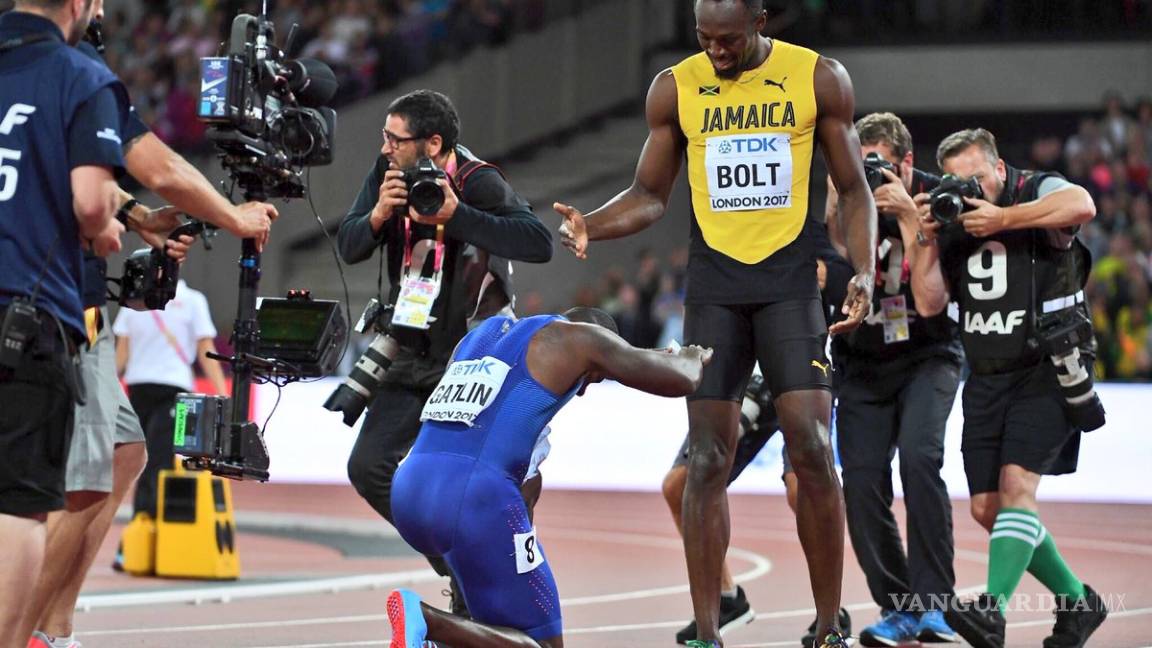 Amargo adiós para Bolt, se despide con bronce; Gatlin se lleva el oro