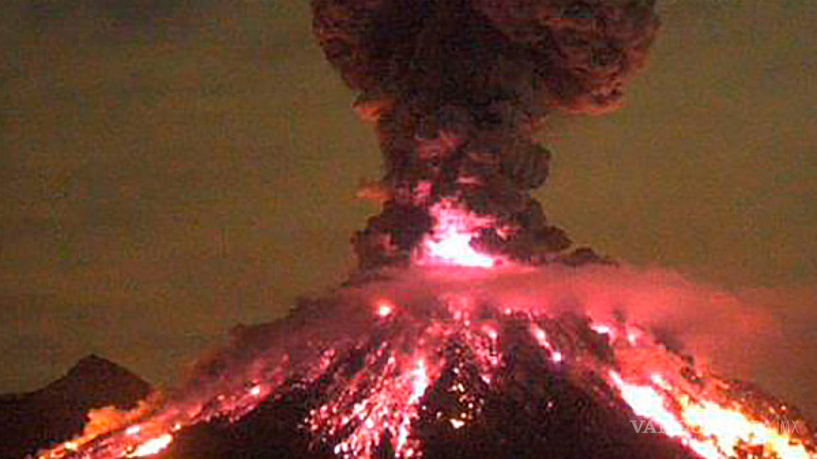 Estamos atentos a actividad del volcán de Colima, informa Osorio Chong