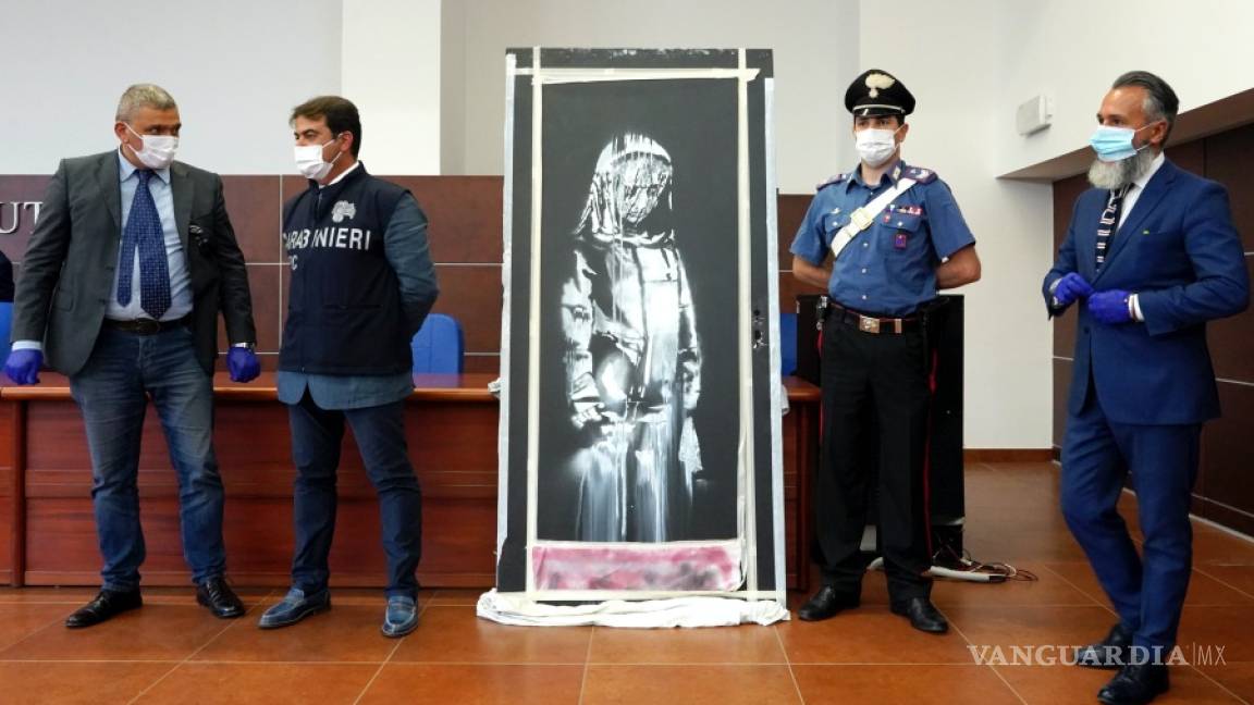 Recuperan en Italia una obra de Banksy en honor a víctimas del Bataclan que fue robada en 2015