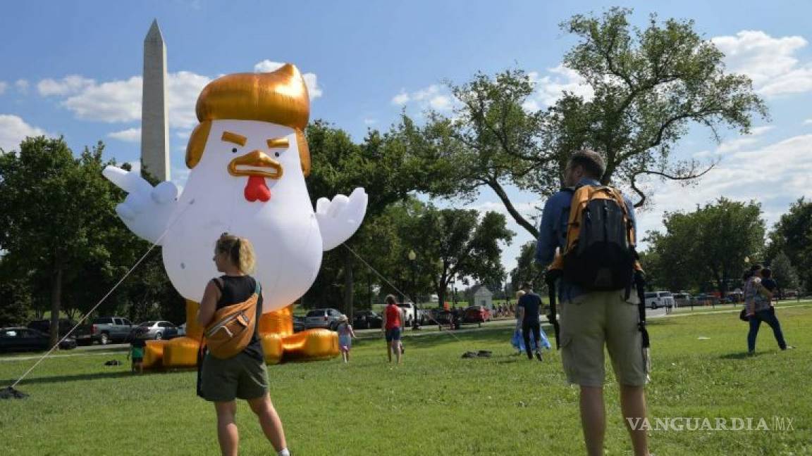 El “gallo Trump” chino llegó a la Casa Blanca (video)