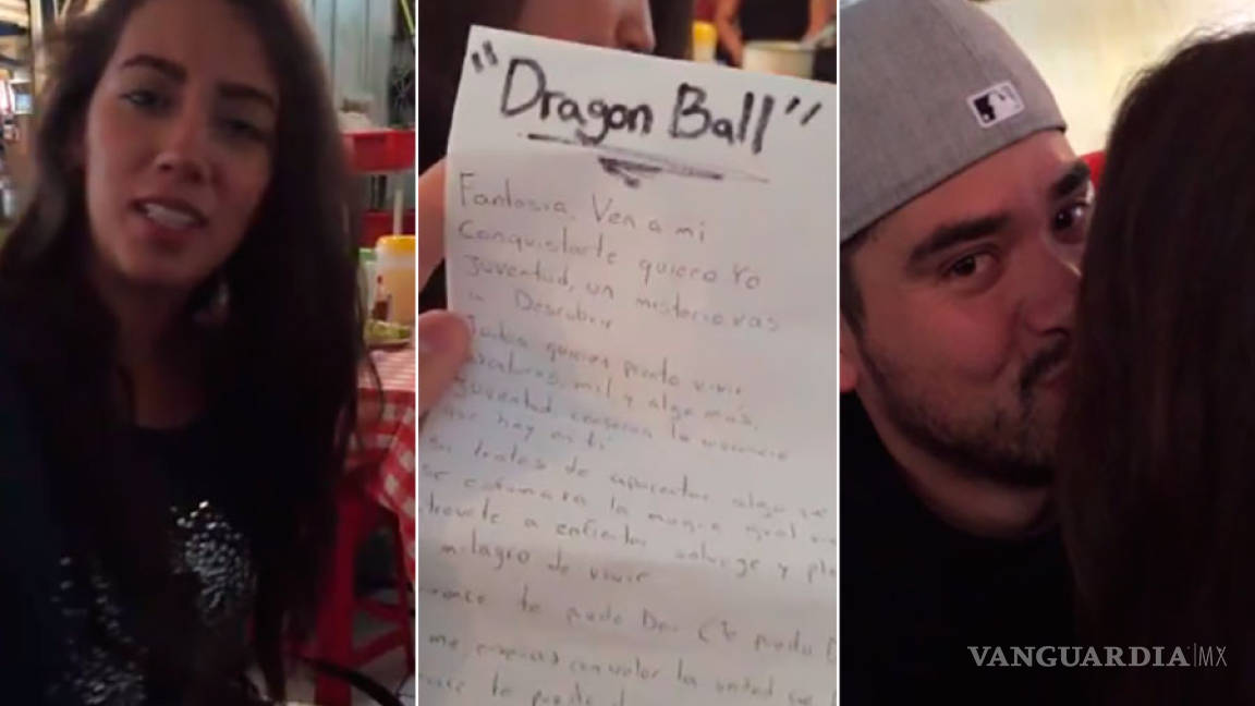 Se gana a su novia con un poema... que es una canción de Dragon Ball