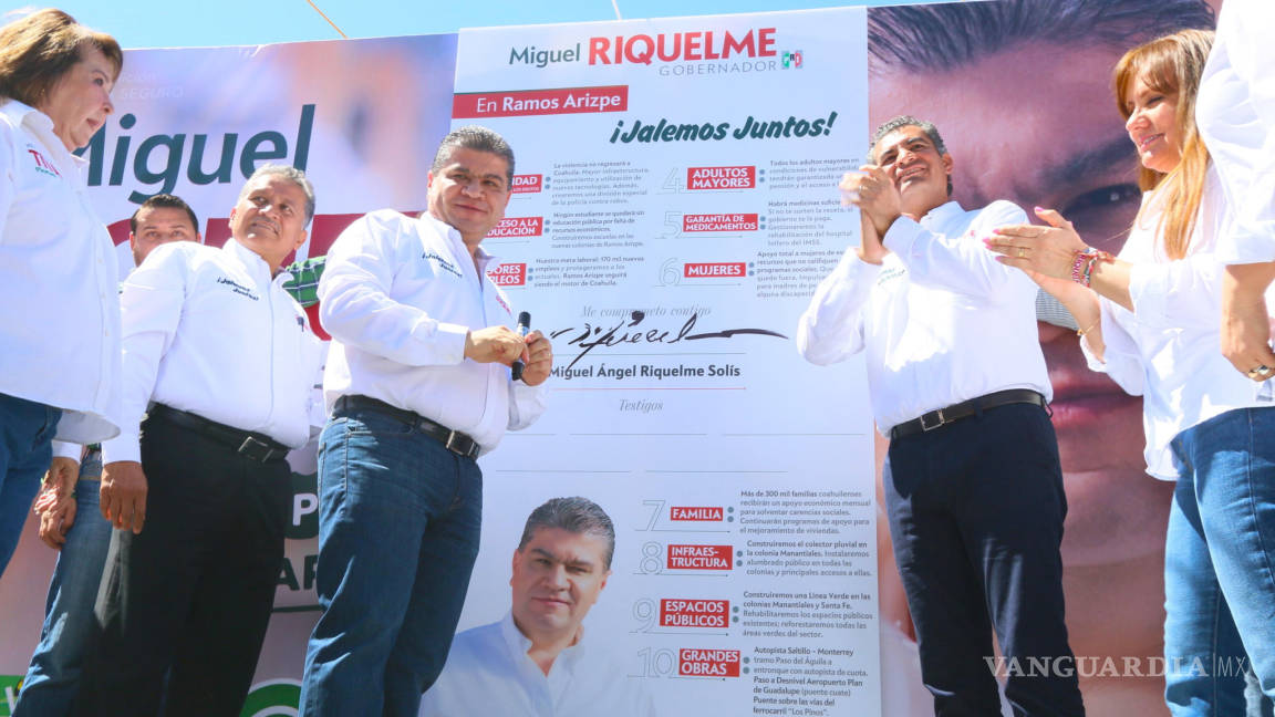 Se compromete Riquelme en Ramos Arizpe en temas de salud, empleo y seguridad