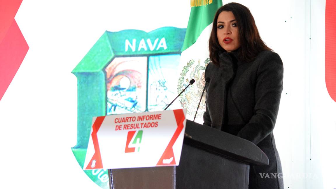 Destaca alcaldesa progreso y desarrollo en el municipio de Nava durante el cuarto informe