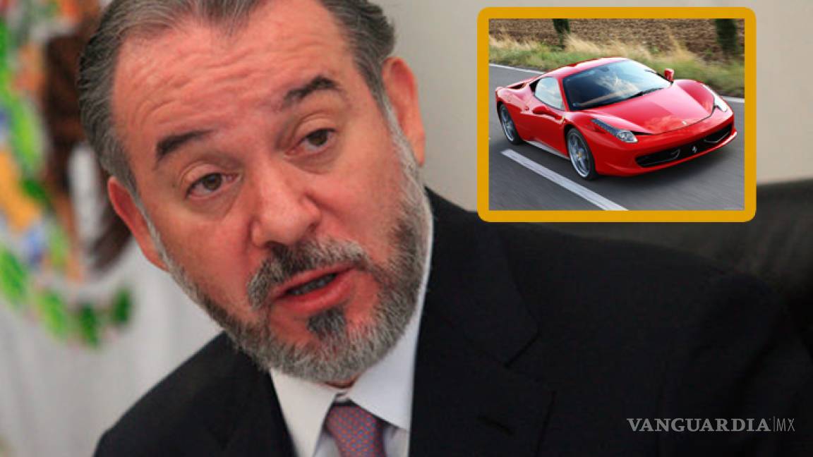 Raúl Cervantes tiene registrado un Ferrari con domicilio fantasma en Morelos